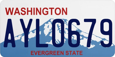 WA license plate AYL0679