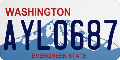 WA license plate AYL0687