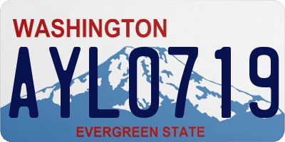 WA license plate AYL0719