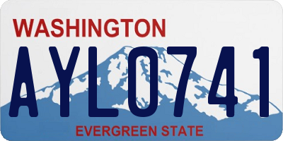 WA license plate AYL0741