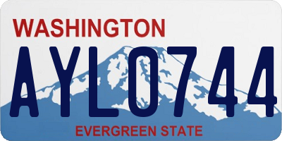 WA license plate AYL0744