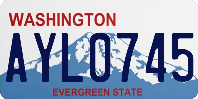 WA license plate AYL0745