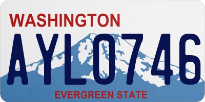 WA license plate AYL0746