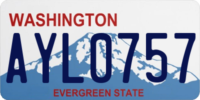 WA license plate AYL0757