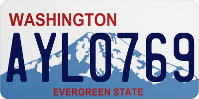 WA license plate AYL0769