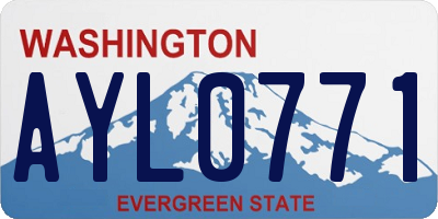 WA license plate AYL0771