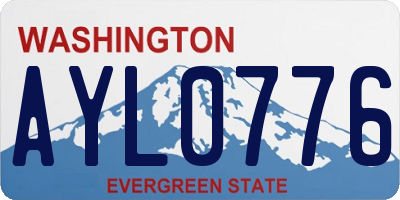 WA license plate AYL0776