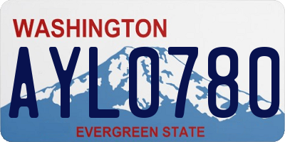 WA license plate AYL0780