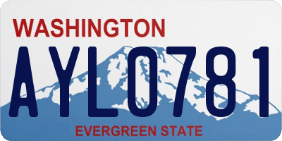 WA license plate AYL0781