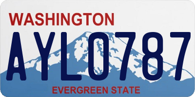 WA license plate AYL0787