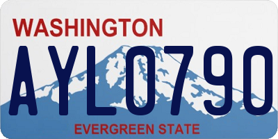 WA license plate AYL0790
