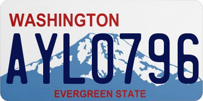 WA license plate AYL0796