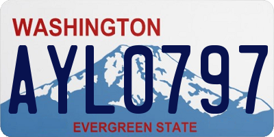 WA license plate AYL0797