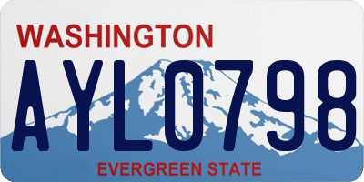 WA license plate AYL0798
