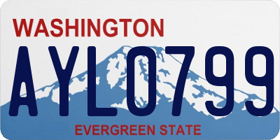 WA license plate AYL0799