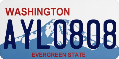 WA license plate AYL0808