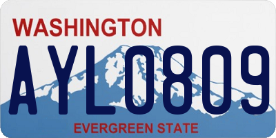 WA license plate AYL0809