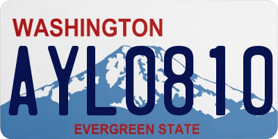 WA license plate AYL0810