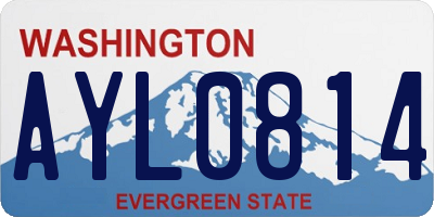 WA license plate AYL0814