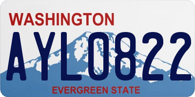 WA license plate AYL0822