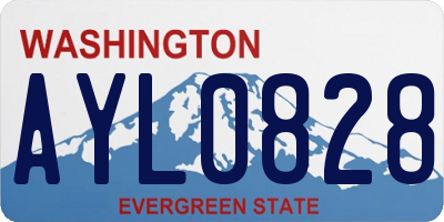 WA license plate AYL0828