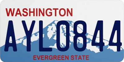 WA license plate AYL0844