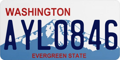 WA license plate AYL0846
