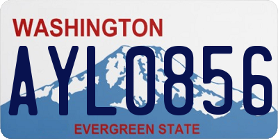 WA license plate AYL0856