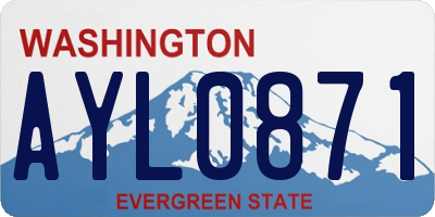 WA license plate AYL0871