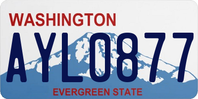 WA license plate AYL0877