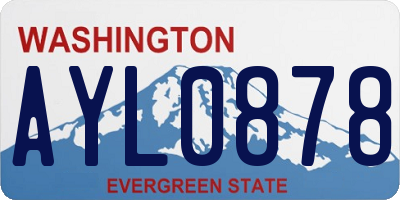WA license plate AYL0878