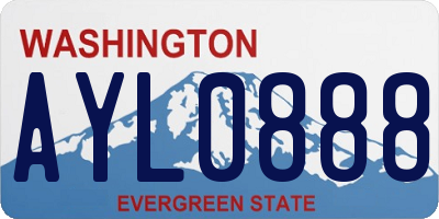 WA license plate AYL0888