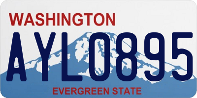WA license plate AYL0895
