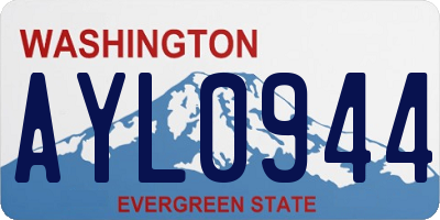 WA license plate AYL0944