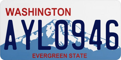 WA license plate AYL0946