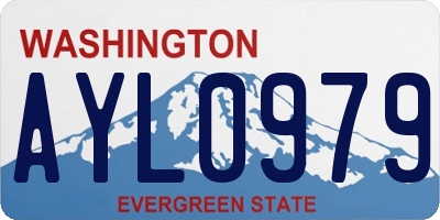 WA license plate AYL0979