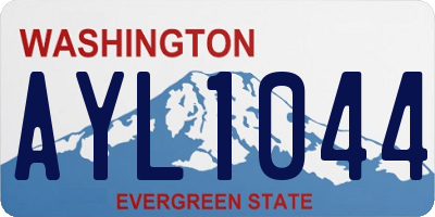 WA license plate AYL1044