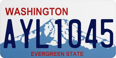 WA license plate AYL1045