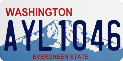 WA license plate AYL1046