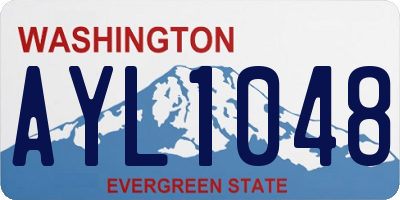 WA license plate AYL1048
