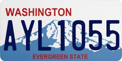 WA license plate AYL1055