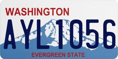 WA license plate AYL1056