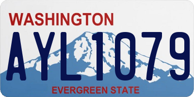 WA license plate AYL1079