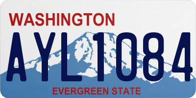 WA license plate AYL1084