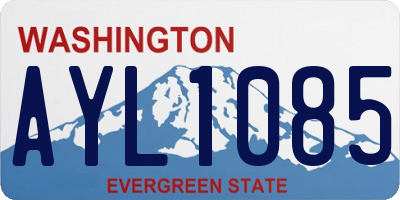 WA license plate AYL1085