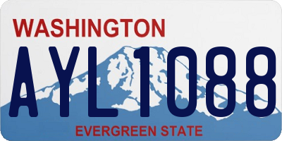 WA license plate AYL1088