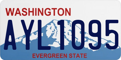 WA license plate AYL1095