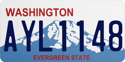 WA license plate AYL1148