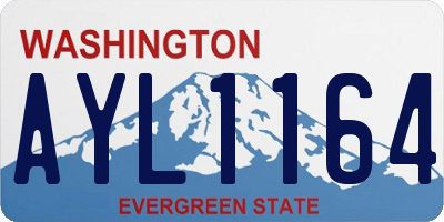 WA license plate AYL1164