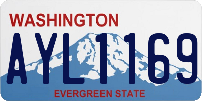 WA license plate AYL1169